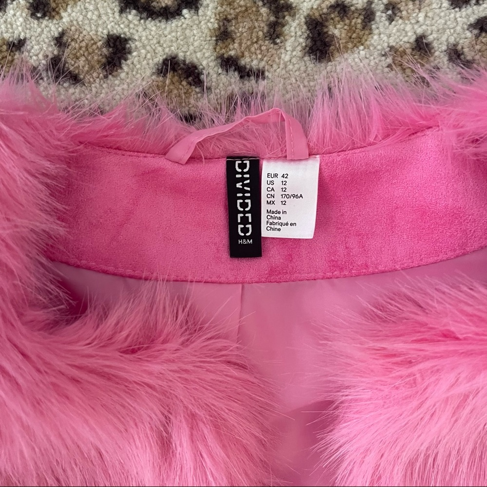 H&M Pink Fur Jacket - Picture 4 of 5